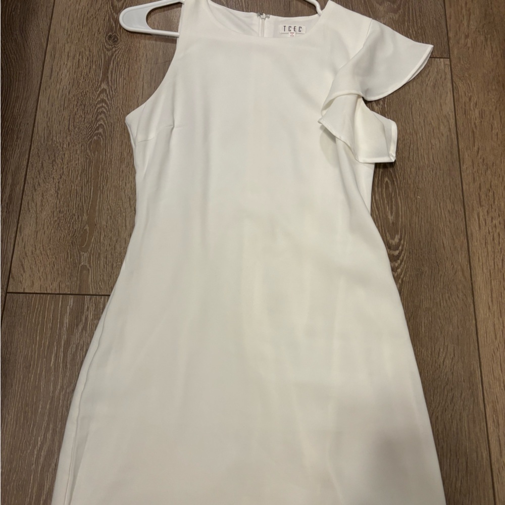 White mini dress size small